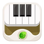 go keyboard instrument sound android application logo